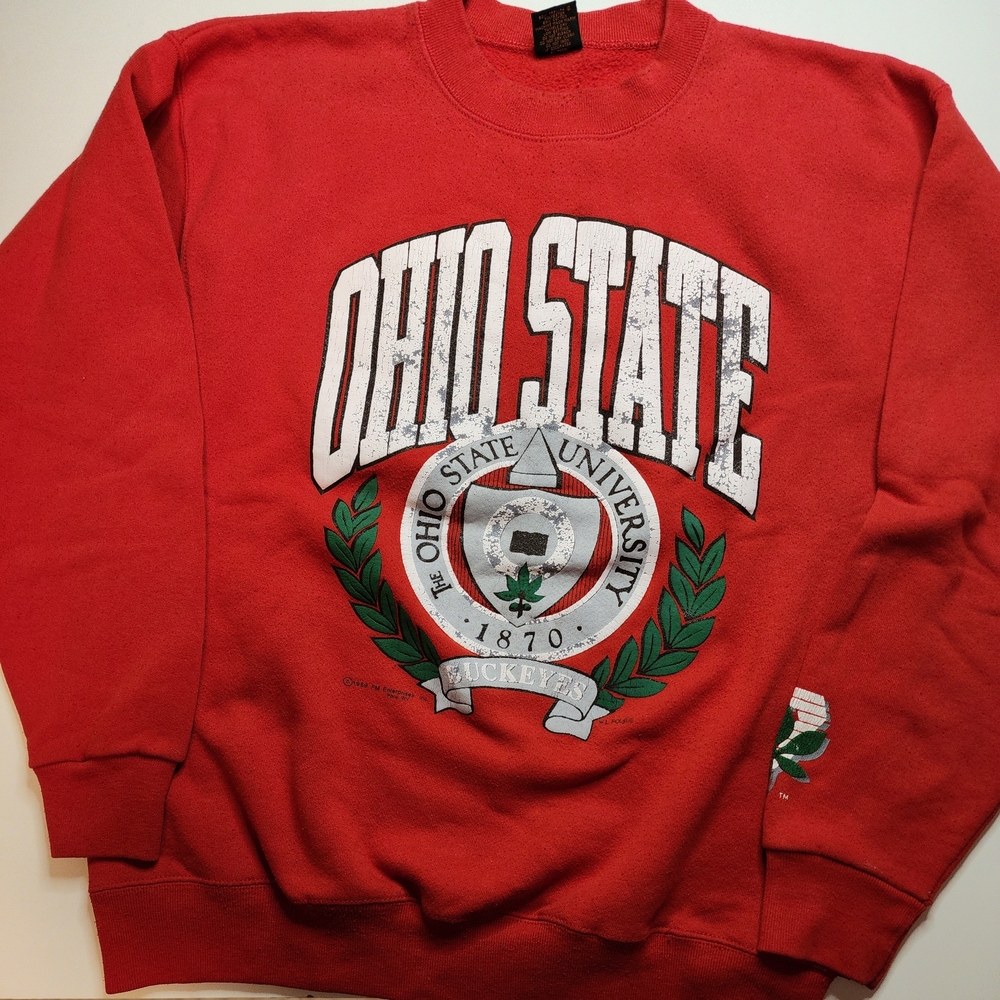 Vintage Ohio State University Red Sweatshirt